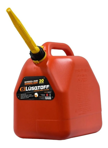 Bidón Combustible Lusqtoff 20lts Pico 45º Antiestático Rojo