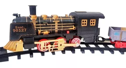 Ferrorama Trem Elétrico Luz E Som Locomotiva Trenzinho - oestesom