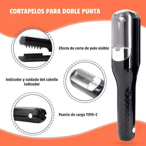 Maquina Corta Puntas Dañadas Pelo Eléctrica Recargable Pro