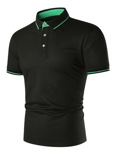 Camisa Tipo Polo J13 Con Botones En Holgura Para Hombre 8423