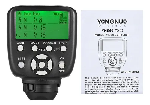 Para Yongnuo Yn560-tx Ii Manual Transmisor Remoto