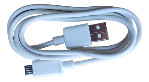Cable Carga  Datos Cargador Usb - Micro Usb  Color Blanco