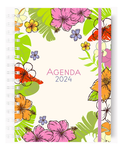 Agenda 2024 Flores - Día Por Página