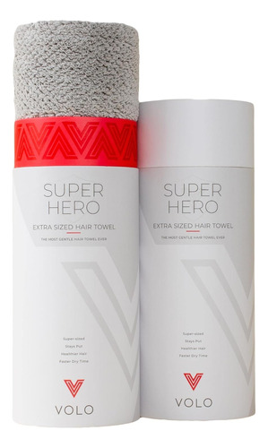 Super Hero Xl Luna Gray Towel | Ultra Soft, Super Absor...