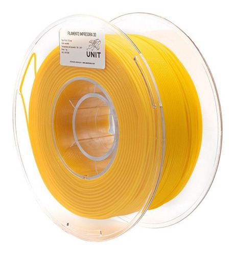 Filamento Pla 1,75 Mm 1 Kg Impresión 3d Color Amarillo