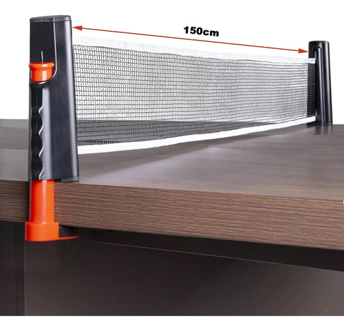 Red Ping Pong - Malla Retractil Adaptable A Cualquier Mesa
