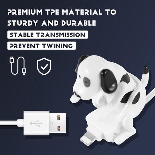 L Cable Usb De Cristal, Divertido Cargador Humping Dog For