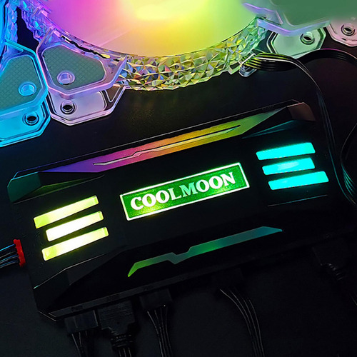 Ventilador De Refrigeración Music Rhythm Rgb Negro