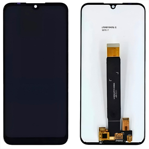 Tela Frontal Display Touch Compatível Moto E6 Plus Empório Cor Preto