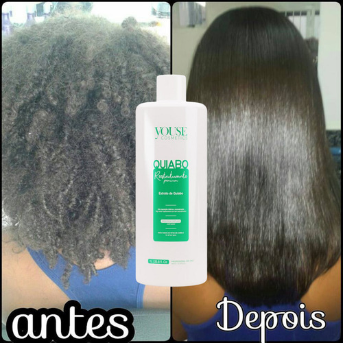 Escova Progressiva Quiabo Orgânica Youse Sem Shampoo 1litro