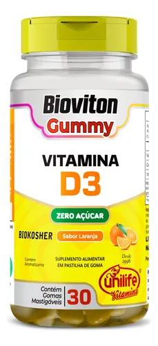 Gomitas de vitamina D3 naranja 30 gomitas