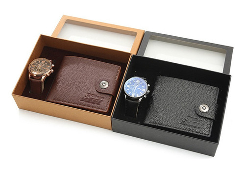 Regalo Para Hombre Caja Regalo Clásica Reloj Con Cinturó [u]