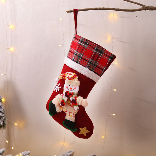 Bolsa De Calcetines Navideños De Muñeca Creativa De Nuevo