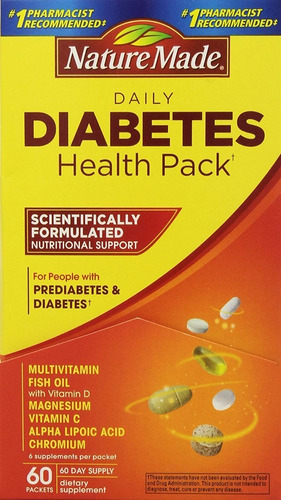 Nature Made Diabeticos Diabetes Zinc Multivitaminico