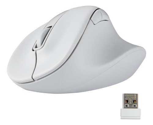 Ratón De Forma Ergonómica Inalámbrica Elecom, 24ghz Con 5