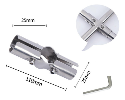 Conector De Tubo De Acero Inoxidable, Conector De 3 Vías