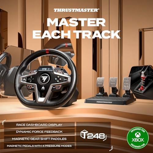 Volante Thrustmaster T248x Racing Con Pedales Magnticos