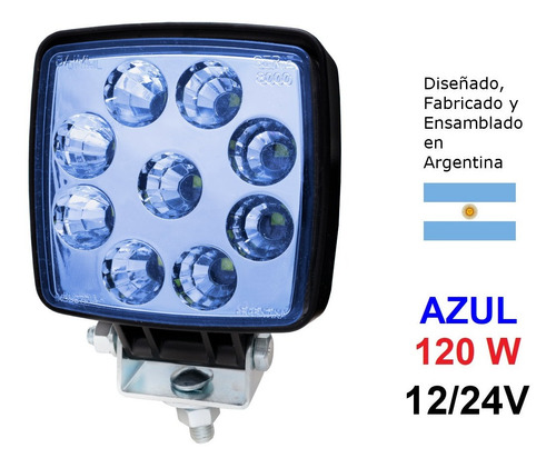  Reflector Aux 9 Leds 120 12/24v Baiml (concentra) Luz Azul