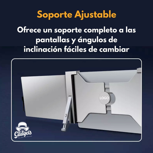 2 Pantallas Para Laptop Portátil Doble Monitor 14'' 1080p