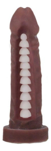 Pênis Realístico E Veias De Vértebra Interna 18,5x4cm Marrom