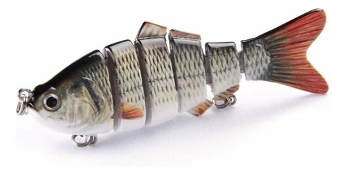 Isca Artificial Lambari Articulado 6 Segmentos 10 Cm