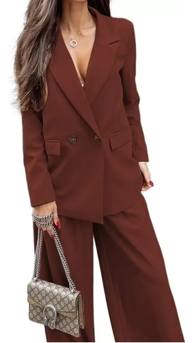 Conjunto Traje Para Mujer Formal Informal Blazer Y Pantalón