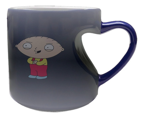 Mug Magico Concavo Corazon Azul S T U I   G R I F F I N