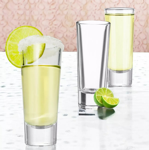 Caja De 192 Vasos Caballitos Shots Tequileros 2oz/60ml Transparente