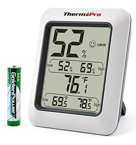 Thermopro Tp50 Digital Hygrometer Termómetro De Interior Mon