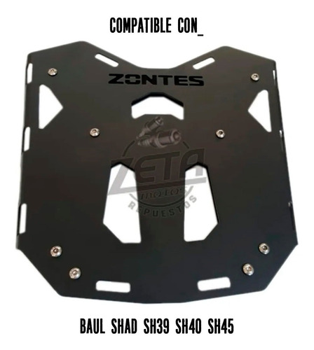Soporte Para Baul Trasero Zontes T310 Zeta Motos