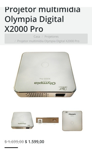 Imagem 1 de 3 de Mini Projector Olympia Digital 2000x Pro