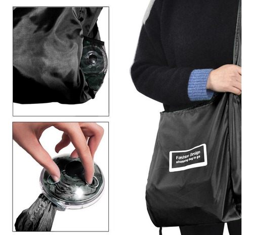Imagen 1 de 9 de Bolsa Ecológica Enrollable Portátil Resistente Con Estuche