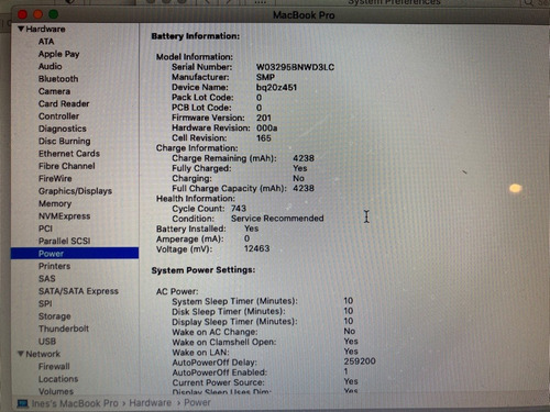 Macbook Pro 13 Mid2012 - Apple A1278 (Usado)