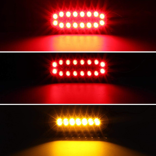 Partsam 2 Pieza Luz Trasera 6.0 In Para Remolque Camion Led