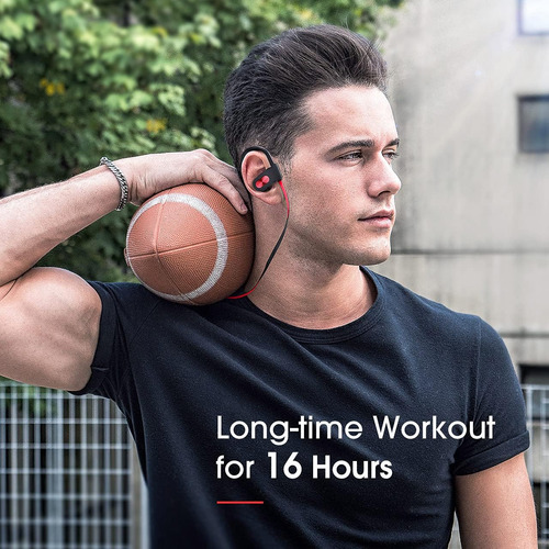 Auriculares Bluetooth V5.0, Flame Running Headphones Horas D