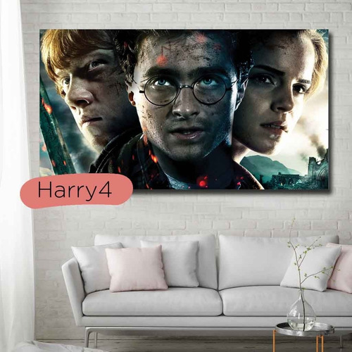 Imagen 6 de 10 de Cuadros Harry Potter 120x70 Varios Diseños Tela Canvas