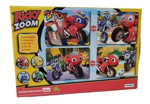 4 Puzzles Ricky Zoom 30 Y 48 Piezas Jugueteria El Pehuen