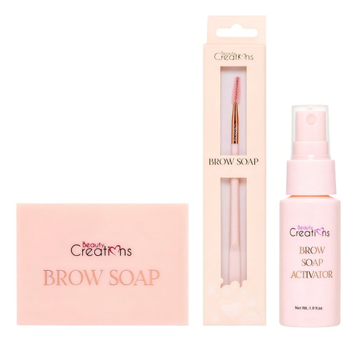 gel para cejas Beauty Creations Cejas Brow Soap con 3 unidades de 100 g color transparente