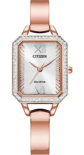 Citizen Silhouette Crystal Gold Rose Em0983-51a ... Dcmstore