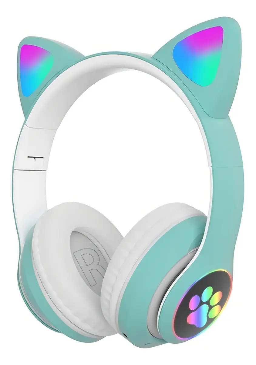Fone De Ouvido Bluetooth Led Orelha Gato Iuz Generic