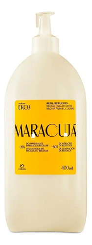 Refil Polpa Hidratante Para O Corpo Ekos Natura - 400ml Tipo De Embalagem Tubo Fragrância Maracujá