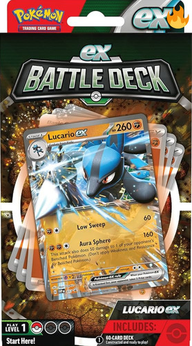 Cartas Pokémon Lucario Ex Battle Deck Original 