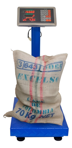 Balanza Industrial 300 Kg - Base Azul Con Brazo