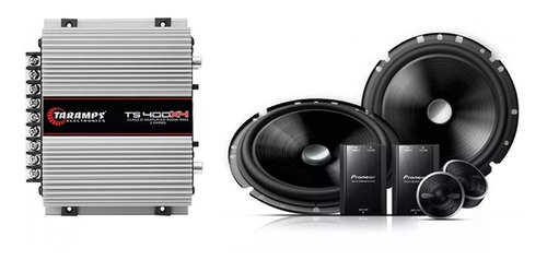 Módulo Ts400 400w Rms 4canais 2ohms +  Falante 6pol Tsc170br