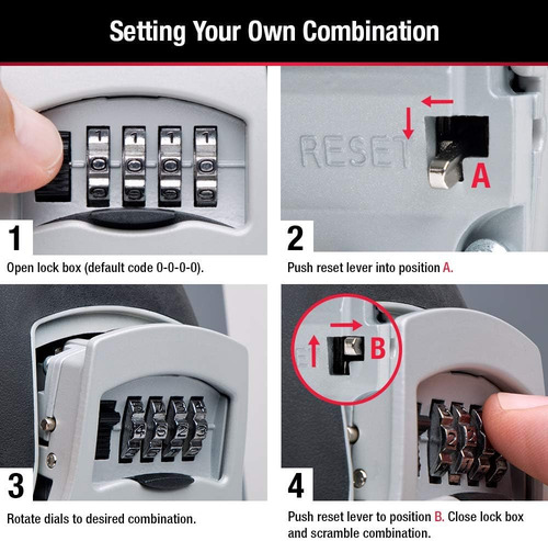 Imagen 6 de 7 de Candado De Seguridad Master Lock, Tipo Caja, Hasta 5 Llaves