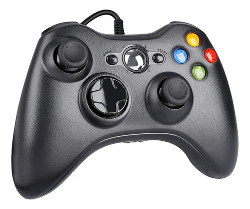 Imagen 1 de 10 de Joystick Mando Generico Para Microsoft Xbox 360 Con Cable Pc