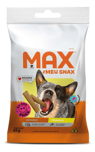 Bifinho Max Para Cães Adultos Sabor Frango 65g