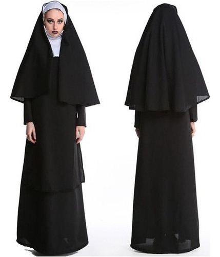 Traje De Monja De Sacerdote Ropa De Halloween Hermana