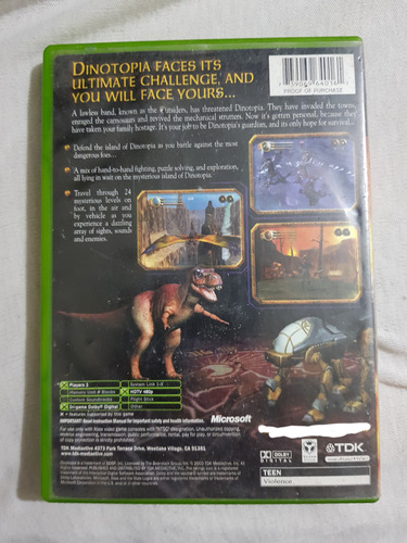 Juego Dinotopia The Sustone Odyssey Para Xbox Classic (Usado)