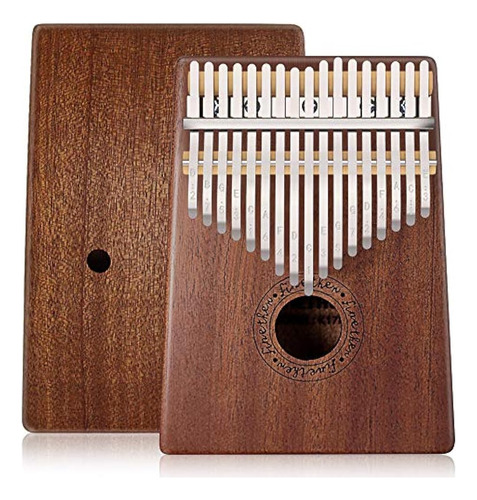 Anordsem Kalimba 17 Llaves Dedo Pulgar Piano, Mbira, Cuerpo 